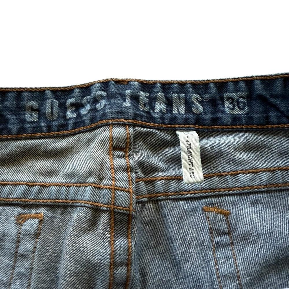 Guess Men's Classic Indigo Straight Jeans - Picture 3 of 4